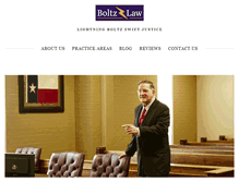 Tablet Screenshot of boltzlaw.com